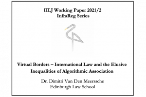 Infra-Legalities Working Paper with NYU IILJ InfraReg Series